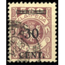 CENT. Type I on Memeledition - Germany / Old German States / Memel Territory 1923 - 30