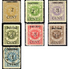 CENT. Type I on Memeledition - Germany / Old German States / Memel Territory 1923 Set