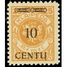 "Centu" on Memeledition - Germany / Old German States / Memel Territory 1923 - 10