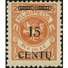 "Centu" on Memeledition - Germany / Old German States / Memel Territory 1923 - 15