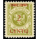 "Centu" on Memeledition - Germany / Old German States / Memel Territory 1923 - 2