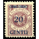 "Centu" on Memeledition - Germany / Old German States / Memel Territory 1923 - 20