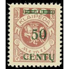"Centu" on Memeledition - Germany / Old German States / Memel Territory 1923 - 50