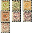 "Centu" on Memeledition - Germany / Old German States / Memel Territory 1923 Set