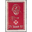 Charity Edition - Germany / Saarland 1950 - 2,500 Pfennig