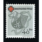 Charity Edition  - Germany / Western occupation zones / Rheinland-Pfalz 1949 - 40 Pfennig