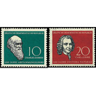 Charles Robert Darwin and Carl Linnaeus  - Germany / German Democratic Republic 1958 Set
