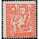 children's aid  - Germany / Sovj. occupation zones / Mecklenburg-Vorpommern 1945 - 6 Pfennig