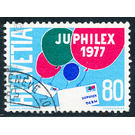 Children's air ballons with JUPHILEX letters  - Switzerland 1977 - 80 Rappen