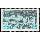 Cityscapes: District Cities in the north of the GDR  - Germany / German Democratic Republic 1988 - 5 Pfennig