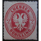 Coat of arms in oval - Germany / Old German States / Lübeck 1863 - 2