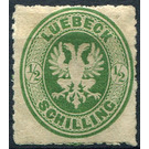 Coat of arms in oval - Germany / Old German States / Lübeck 1864