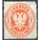 Coat of arms in Oval - Germany / Old German States / Lübeck 1867 - 1