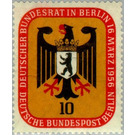 Coat of arms of Berlin on Federal Eagle - Germany / Berlin 1956 - 10