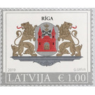 Coat of Arms of Riga (2019 Imprint) - Latvia 2019 - 1