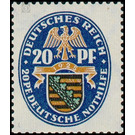 Commemorative stamp series  - Germany / Deutsches Reich 1925 - 20 Rentenpfennig