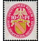 Commemorative stamp series  - Germany / Deutsches Reich 1926 - 10 Rentenpfennig