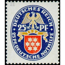 Commemorative stamp series  - Germany / Deutsches Reich 1926 - 25 Rentenpfennig