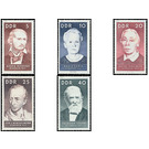 Commemorative stamp series  - Germany / German Democratic Republic 1967 Set