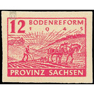 Commemorative stamp series  - Germany / Sovj. occupation zones / Province of Saxony 1945 - 12 Pfennig
