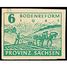 Commemorative stamp series  - Germany / Sovj. occupation zones / Province of Saxony 1945 - 6 Pfennig