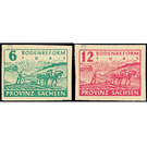 Commemorative stamp series  - Germany / Sovj. occupation zones / Province of Saxony 1945 Set
