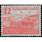 Commemorative stamp series  - Germany / Sovj. occupation zones / Province of Saxony 1946 - 12 Pfennig