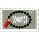 Congress emblem, red pencil - Germany / Berlin 1989 - 80