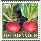 Crop Plants: Vegetables - Radish  - Liechtenstein 2018 - 100 Rappen
