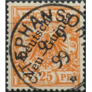 Crown/Eagle with overprint - Melanesia / German New Guinea 1899 - 25