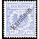 Crown/eagle with overprint - Micronesia / Caroline Islands 1899 - 20