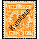 Crown/eagle with overprint - Micronesia / Caroline Islands 1899 - 25