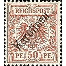 Crown/eagle with overprint - Micronesia / Caroline Islands 1899 - 50