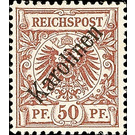 Crown/eagle with overprint - Micronesia / Caroline Islands 1899 - 50