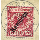 Crown/eagle with overprint - Micronesia / Caroline Islands 1900 - 10