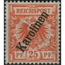 Crown/eagle with overprint - Micronesia / Caroline Islands 1900 - 25