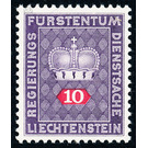 Crown with numeral  - Liechtenstein 1968 - 10 Rappen