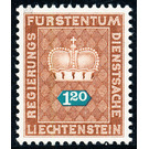 Crown with numeral  - Liechtenstein 1968 - 120 Rappen