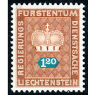 Crown with numeral  - Liechtenstein 1968 - 120 Rappen