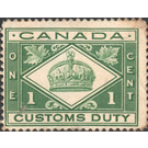 Custom Duty 1 cent - Canada 1912 - 1