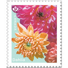 Dahlias (from Booklet Pane) - Canada 2020