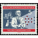 Day of the chemical worker  - Germany / German Democratic Republic 1960 - 5 Pfennig