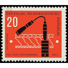 day of the stamp - Germany / German Democratic Republic 1961 - 20 Pfennig