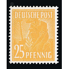 Definitive Series Allied Occupation - Joint Edition "  - Germany / Western occupation zones / American zone 1947 - 25 Pfennig