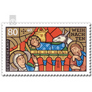 Definitive Series "Christmas" - Church window (The birth of Jesus Christ)  - Germany / Federal Republic of Germany 2019 - 80 Euro Cent
