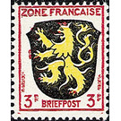 Definitive series: Coat of arms of the countries of the French zone and German poets  - Germany / Western occupation zones / General 1946 - 3 Pfennig