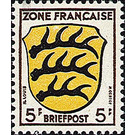 Definitive series: Coat of arms of the countries of the French zone and German poets  - Germany / Western occupation zones / General 1946 - 5 Pfennig