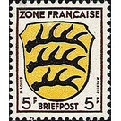Definitive series: Coat of arms of the countries of the French zone and German poets  - Germany / Western occupation zones / General 1946 - 5 Pfennig