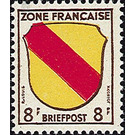 Definitive series: Coat of arms of the countries of the French zone and German poets  - Germany / Western occupation zones / General 1946 - 8 Pfennig