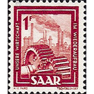 Definitive series: Images from industry, trade and agriculture - Germany / Saarland 1949 - 1 Franc
